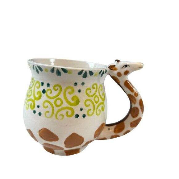 Boston Warehouse Giraffe-Themed Ceramic Mug By Boston Warehouse Dishwasher & Mic - Picture 2 of 8